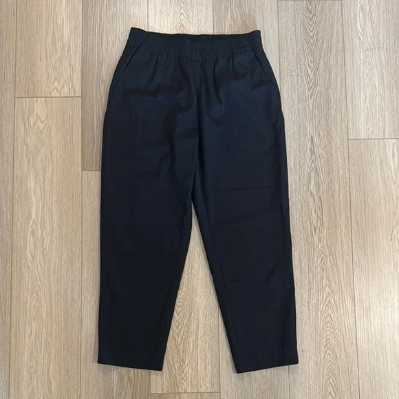 Everlane Italian Goweave Wool Pull-On Pants • size 6 • Black • NWOT - Picture 3 of 11